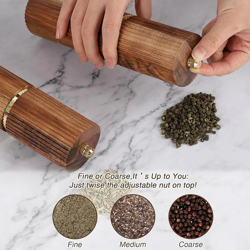 The Acacia Pepper Mills, Pair