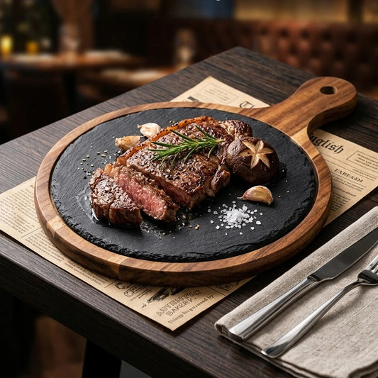 The Wood and Slate Serving Platter