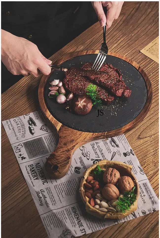 The Wood and Slate Serving Platter