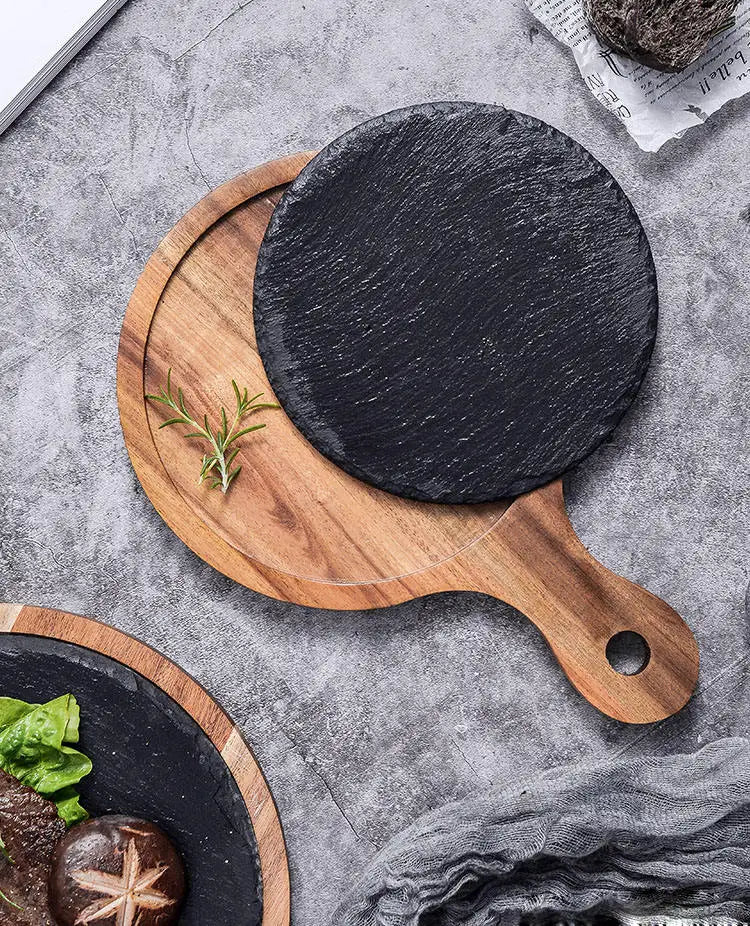The Wood and Slate Serving Platter