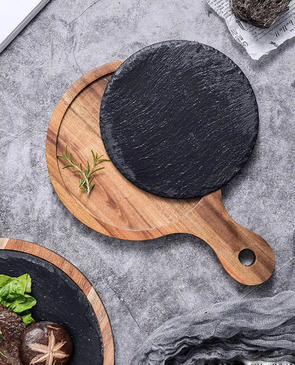 The Wood and Slate Serving Platter